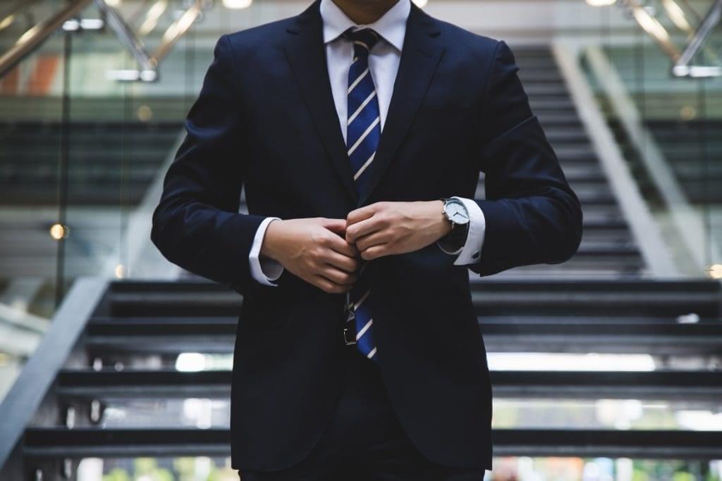 Well-dressed man in a business suit