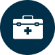 Medical kit icon